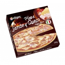 pizza eliges jamon y queso