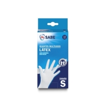guantes multiusos latex pequeno 10 unds