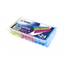 pinzas plastico 24 uds