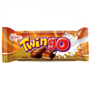 barritas 2 de caramelo y galleta cubierta chocolate Twingo 42g