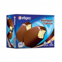 Helado bombón clásico 4 uds x 120 ml.l