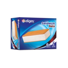 Helado sandwich nata caja 6 u x 100 ml