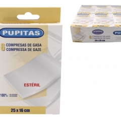 Compresas de gasa 6 u 25 x 16 cm