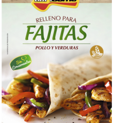 Relleno para FAJITAS abricome pollo y verdura